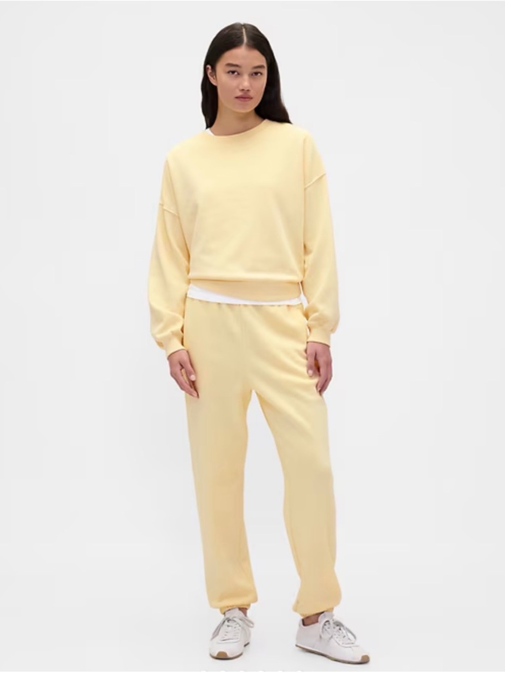 Gap VintageSoft High Rise Relaxed Jogger Sweatpants Yellow XXL NWOT